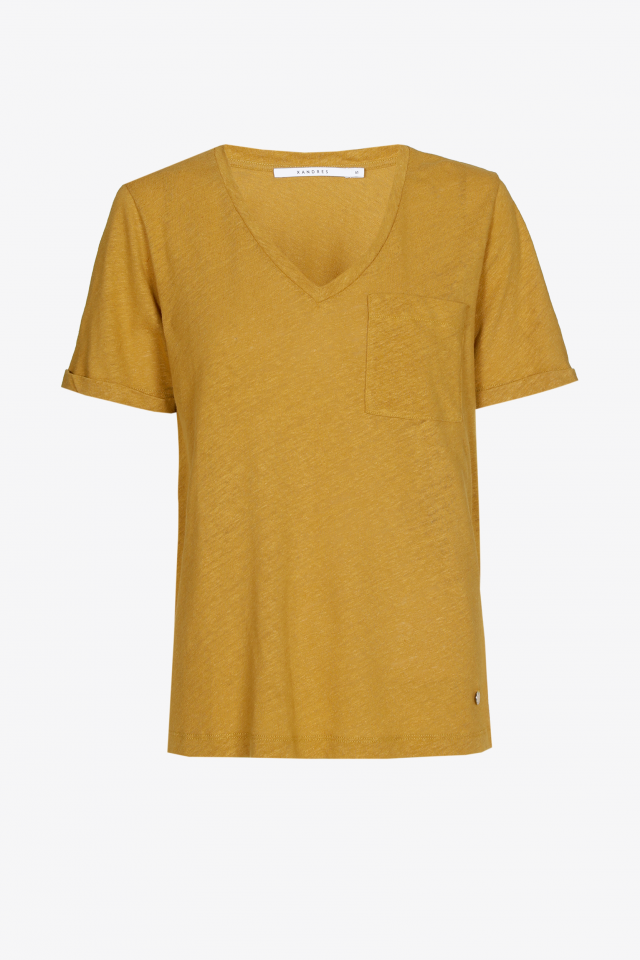 T-shirt basique à encolure en V