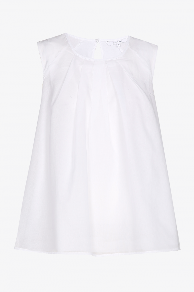 T-shirt with voile in front