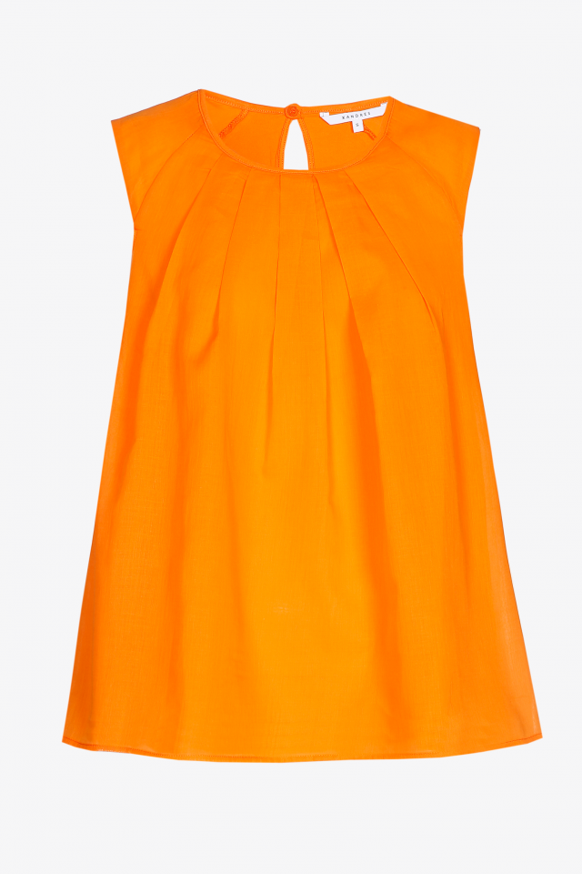 T-shirt with voile in front
