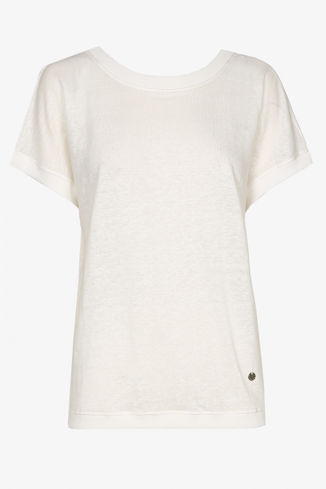 T-shirt met uitgesneden rug
