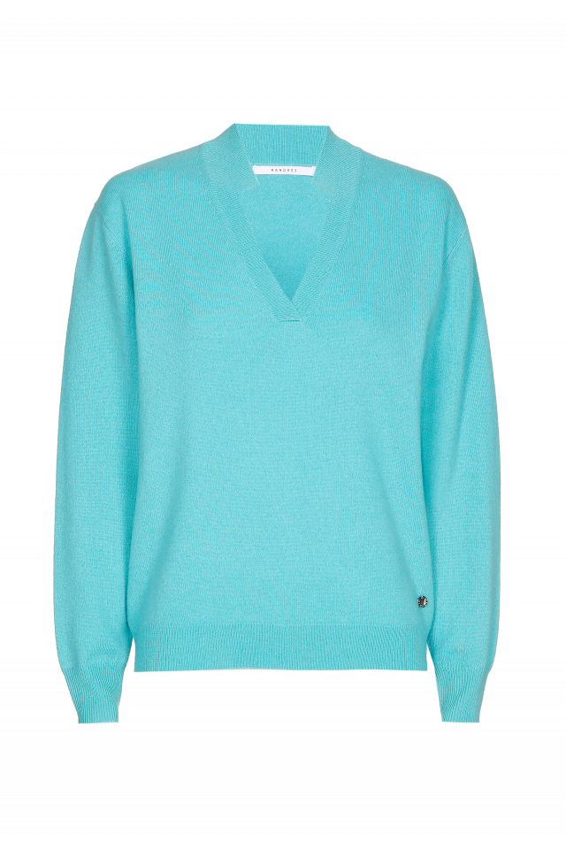Pull van cashmere met V-hals