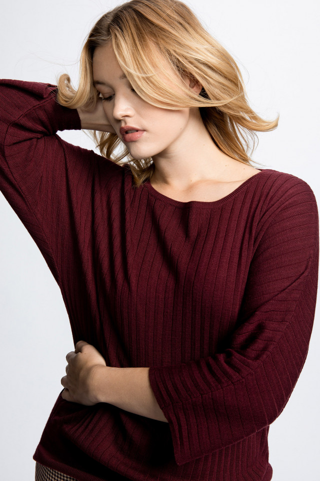 Pull met vleermuismouwen