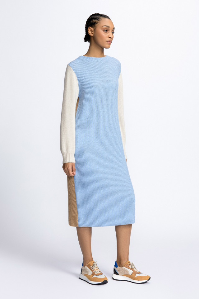Dress in a cashmere blend