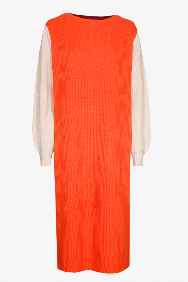 Dress in a cashmere blend