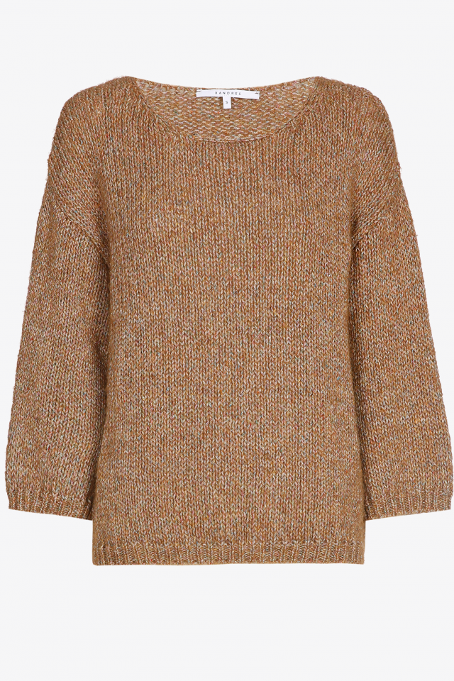 Knitted pullover with lurex