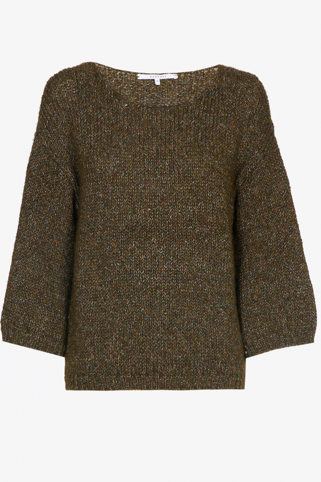 Gebreide pull met lurex