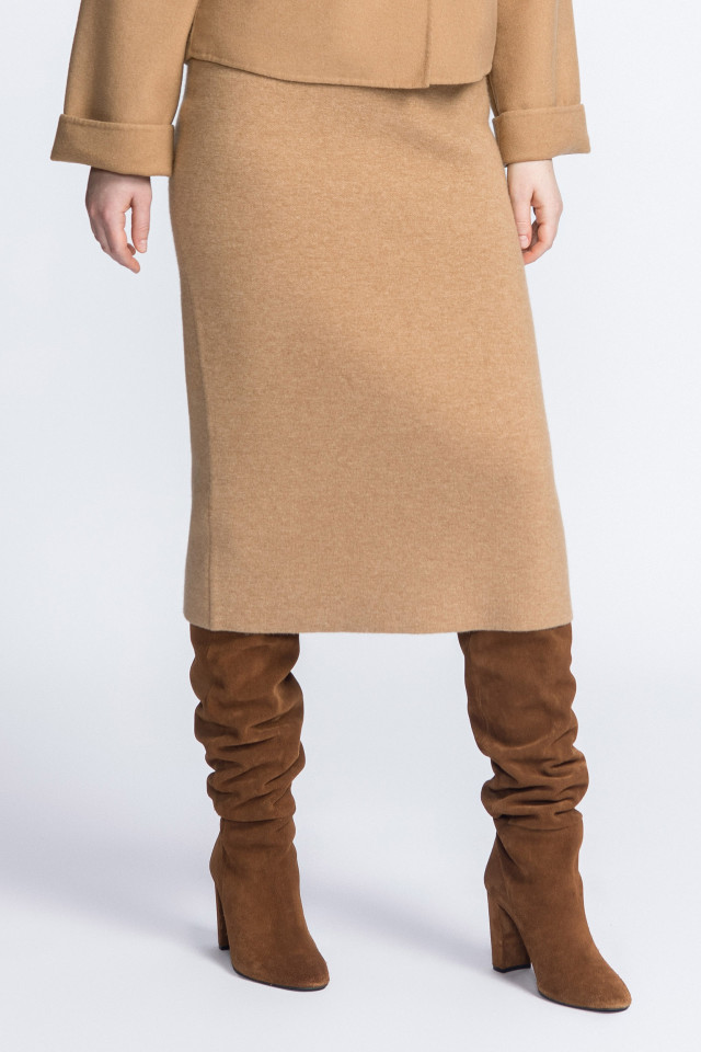 Pencil skirt in a cashmere blend