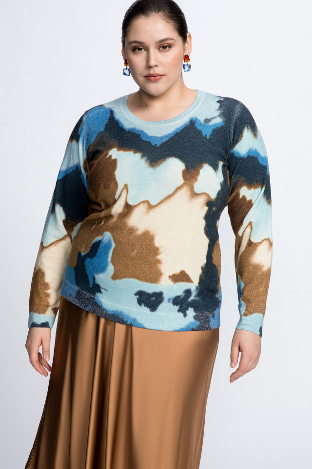 Pull en laine avec motif
