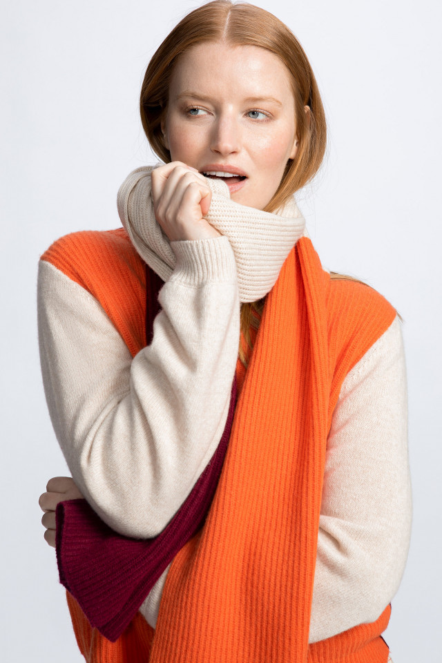 Cashmere blend scarf
