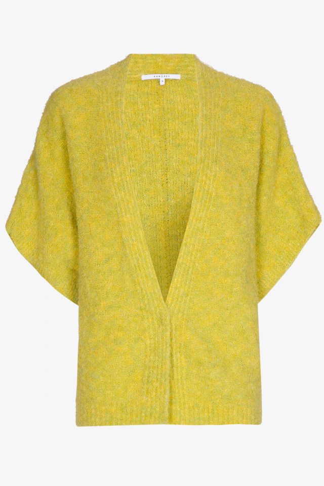 Bouclé waistcoat with short sleeves