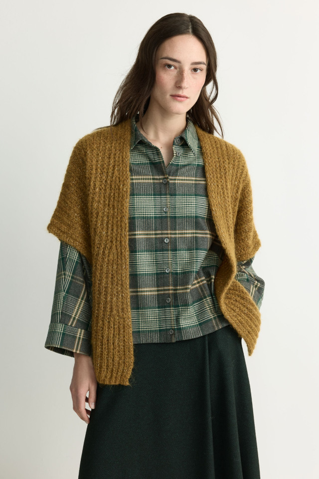 Cardigan van mohair en alpaca