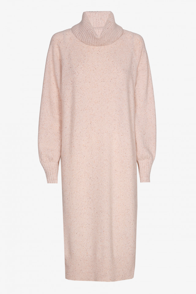 Robe en laine avec motif moucheté