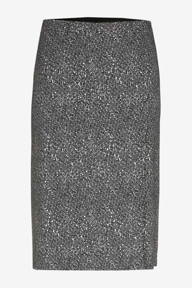 Jupe crayon féminine fendue