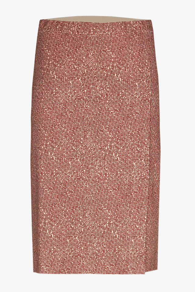 Jupe crayon féminine fendue