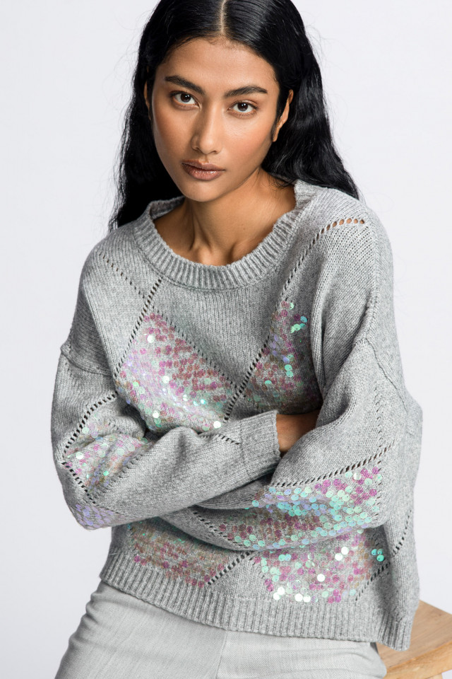 Pull à paillettes