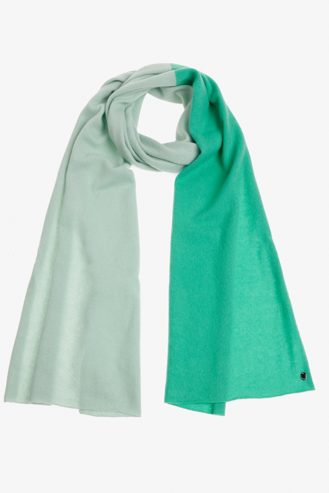 Bicoloured cashmere scarf