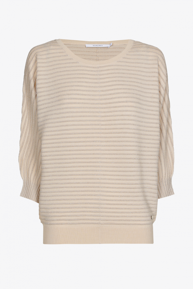 Pullover aus Lurex mit Rundhalsausschnitt