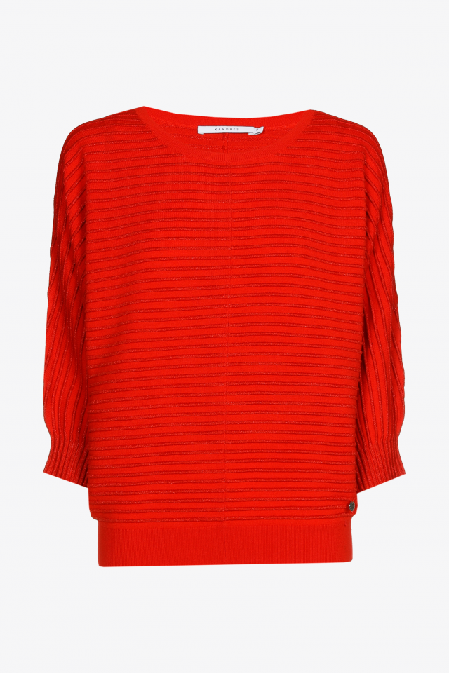 Pullover aus Lurex mit Rundhalsausschnitt