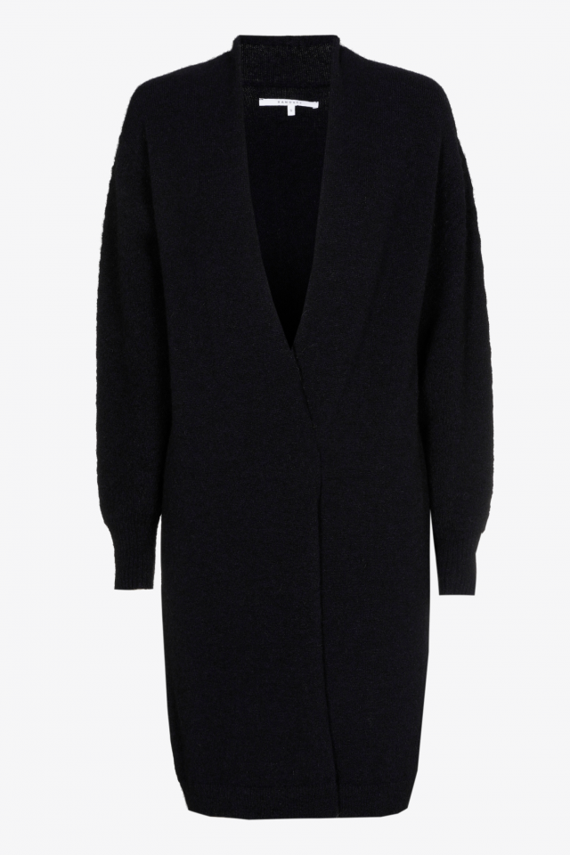 Lange gilet met alpacawol