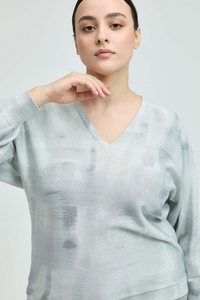 Pullover mit V-Ausschnitt