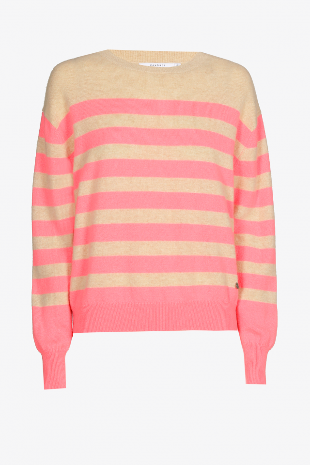 Gestreepte pull van cashmere