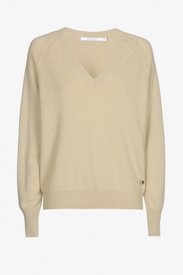 V-hals pull van cashmere
