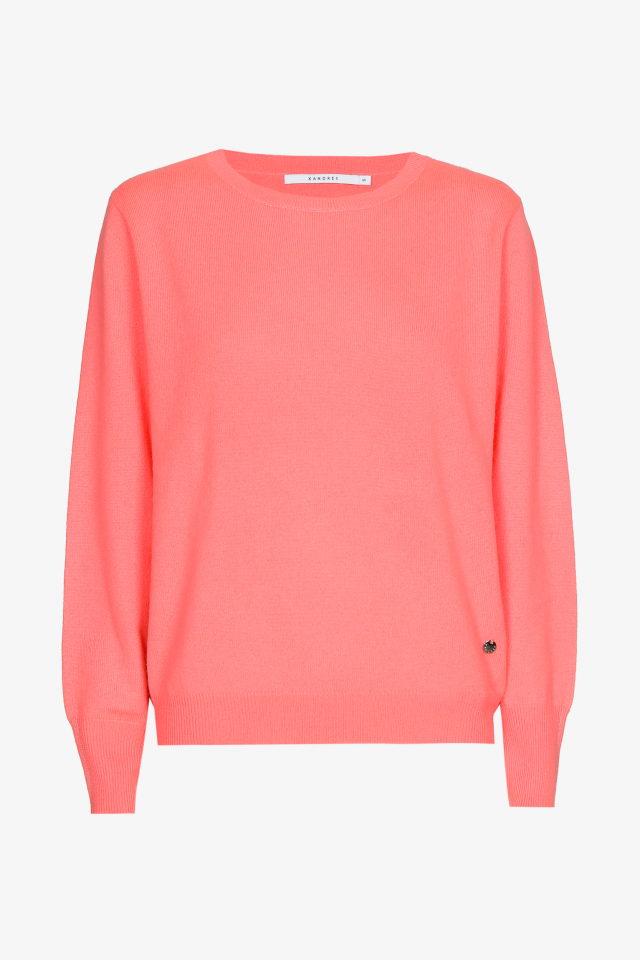 Cashmere pull met ronde hals