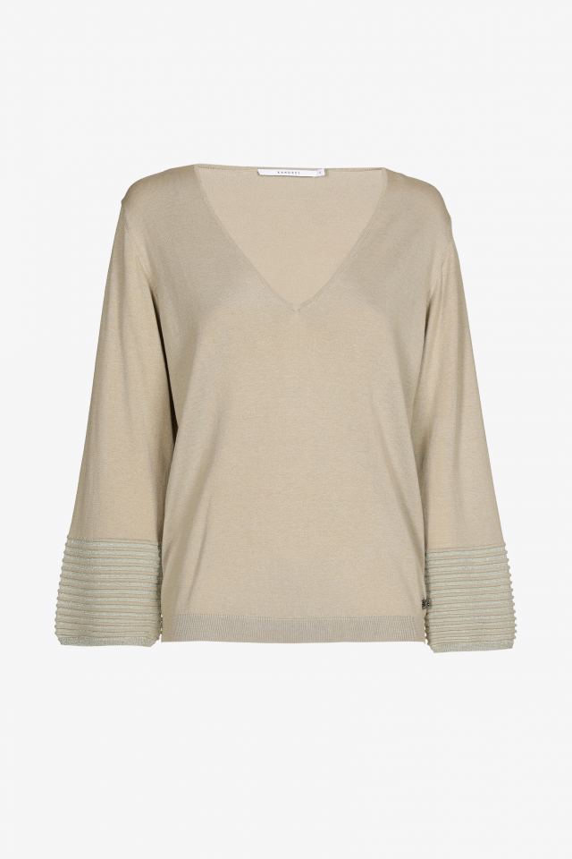 Zomerse pull met zijde en lurex
