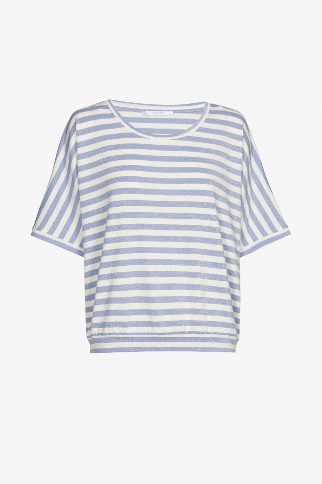 Striped T-shirt with lurex