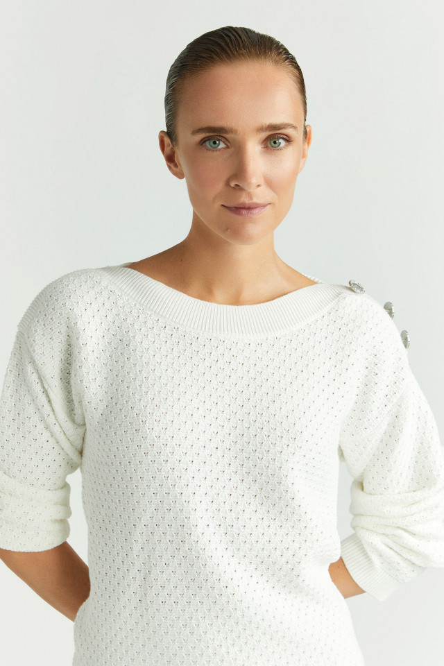 Strickpullover mit Fantasiemuster