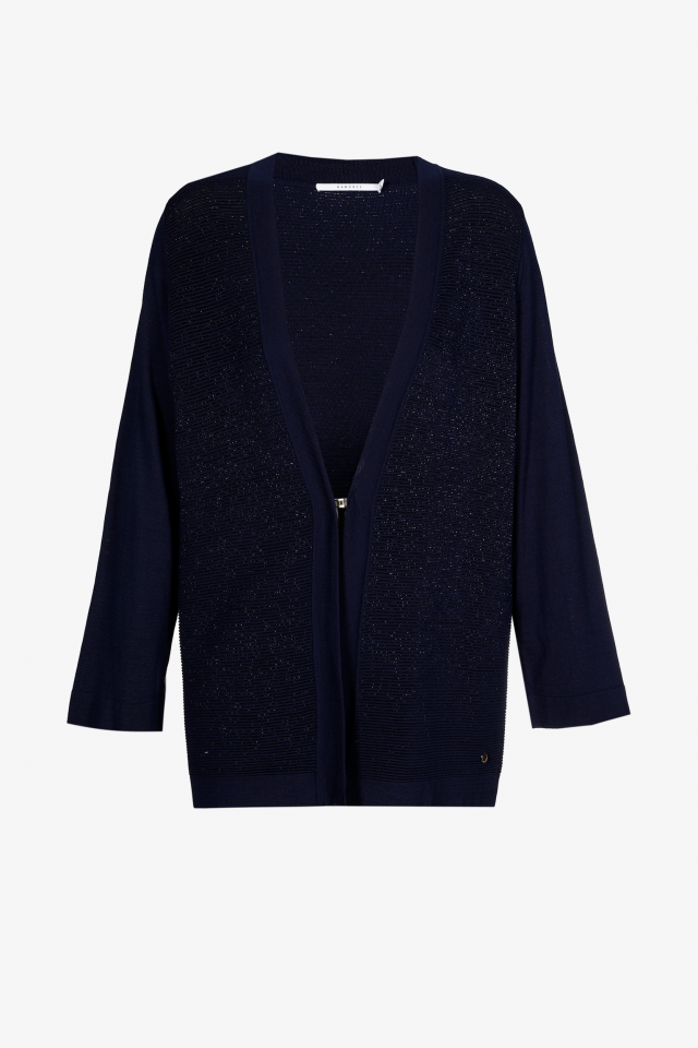 Locker fallendes Gilet mit Seidenanteil
