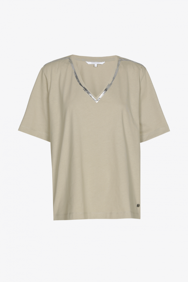 T-shirt avec détail argenté
