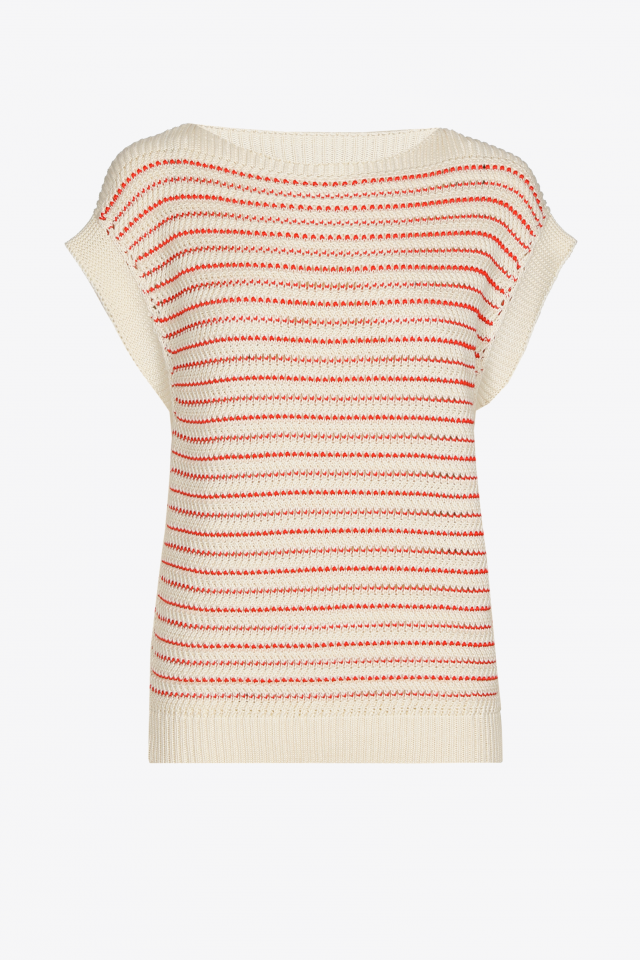 Chunky knit sleeveless pullover