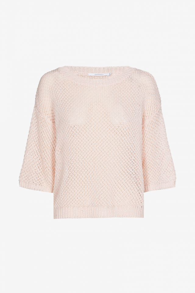 Two-tone textured jumper