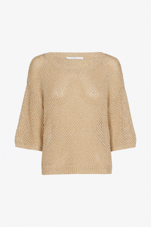Tweekleurige pull met structuur