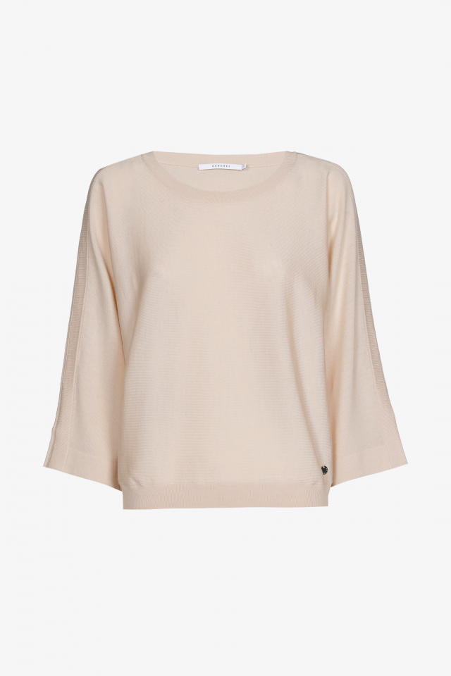 Lässiger Pullover aus feiner Merinowolle 