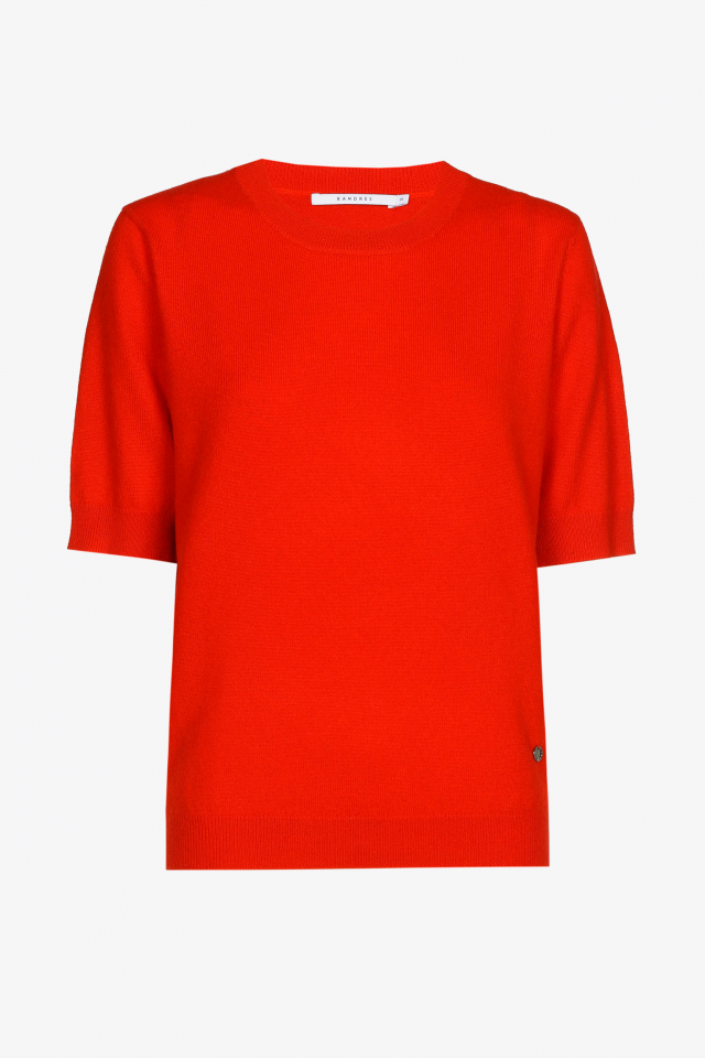 Kurzärmeliger Pullover aus Kaschmir