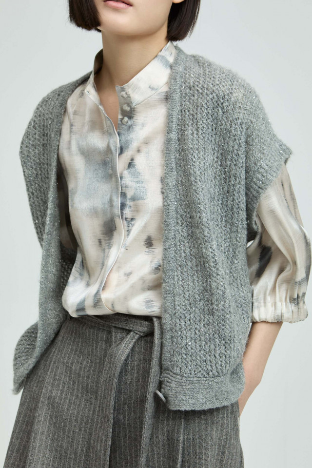 Gilet met korte mouwen 