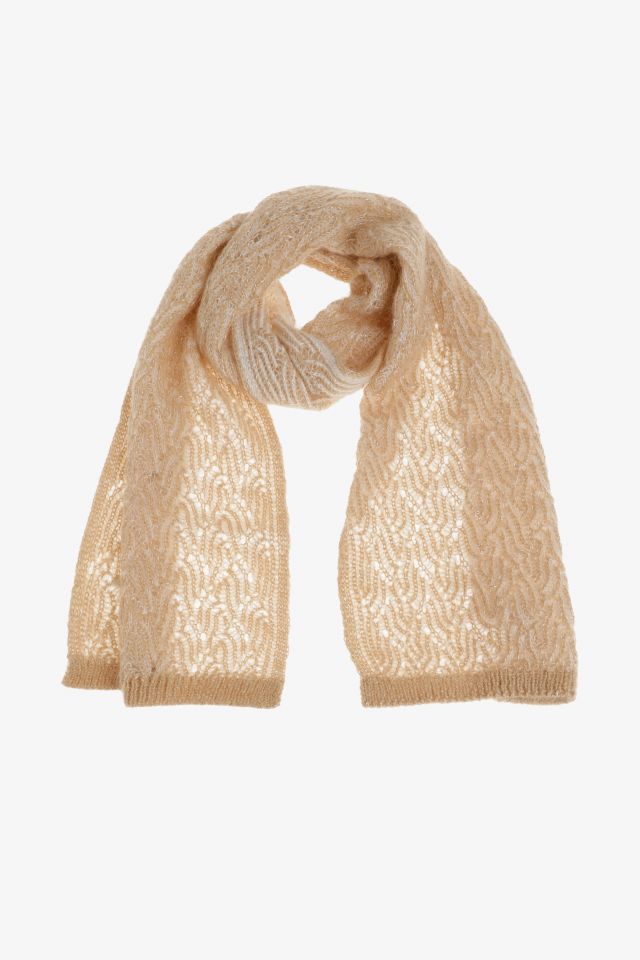 Warm scarf with alpaca wool