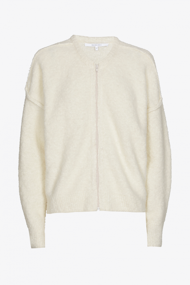 Warme gilet met zichtbare naden