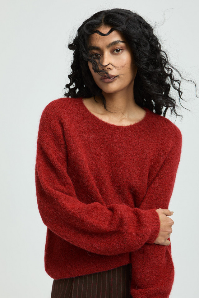Pull ample en laine 