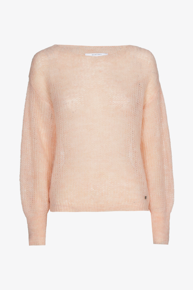 Pull en maille ample en laine d'alpaga