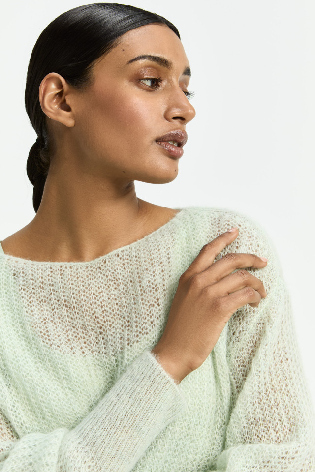 Losgebreide pull met alpacawol