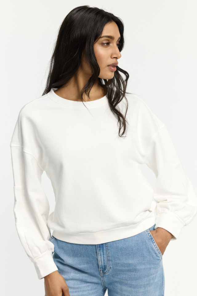 Sweater met wash-off effect