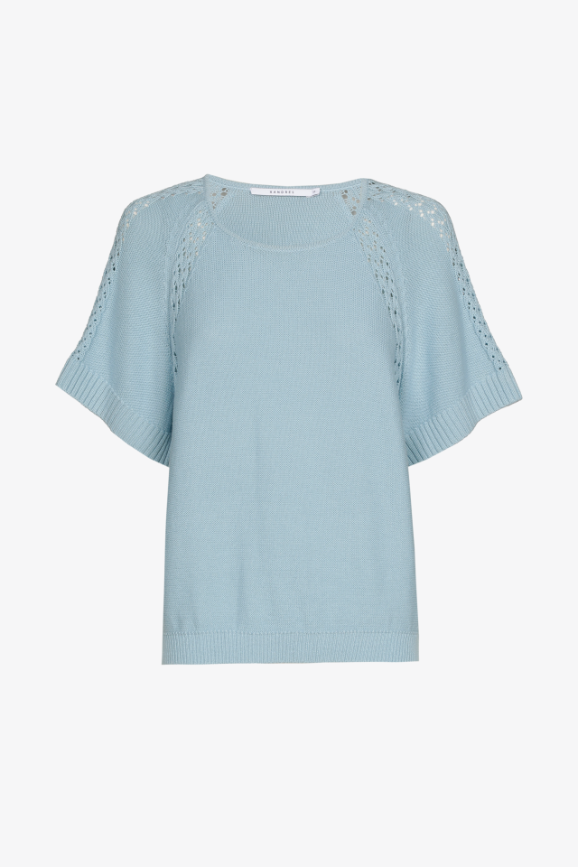 Katoenen pull met raglanmouwen