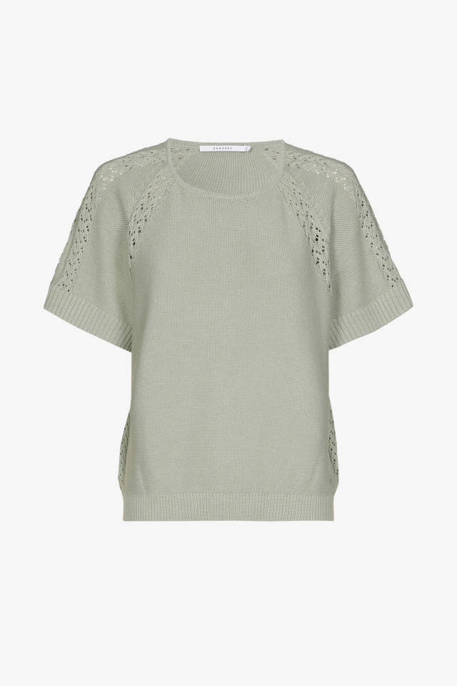 Katoenen pull met raglanmouwen