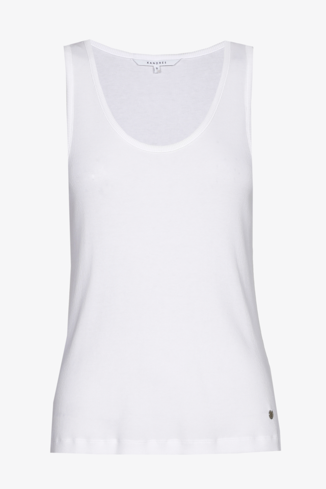 Tanktop met een lage ronde hals