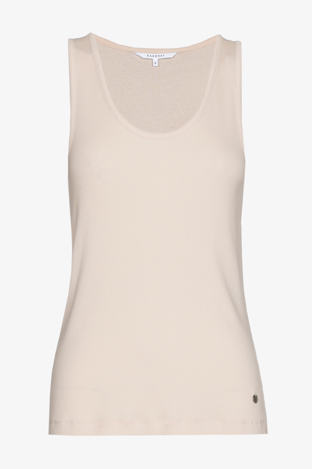Tanktop met een lage ronde hals