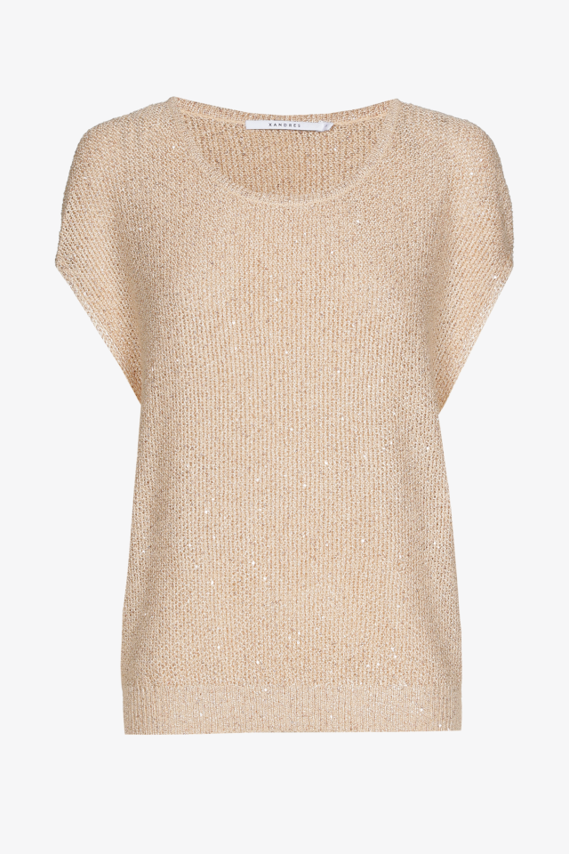 Pull met subtiele pailletten