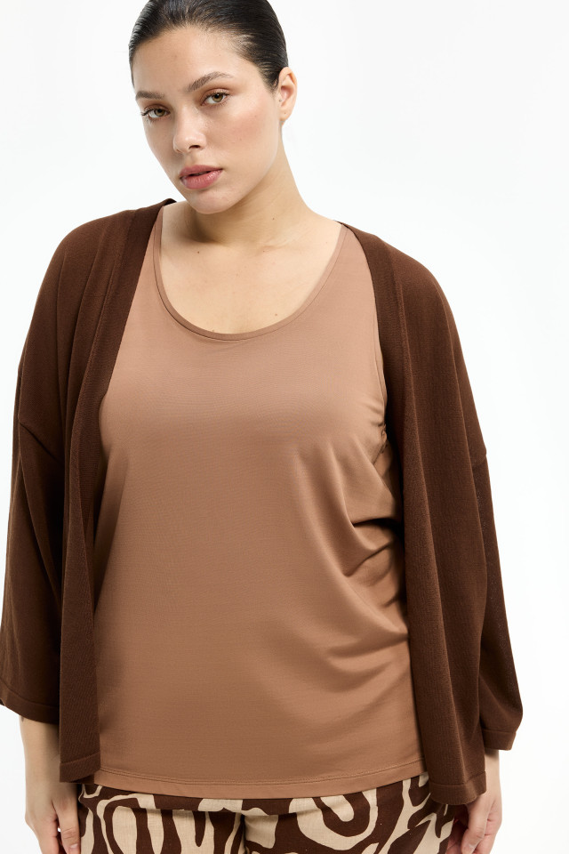 Top in comfortabele stretchstof